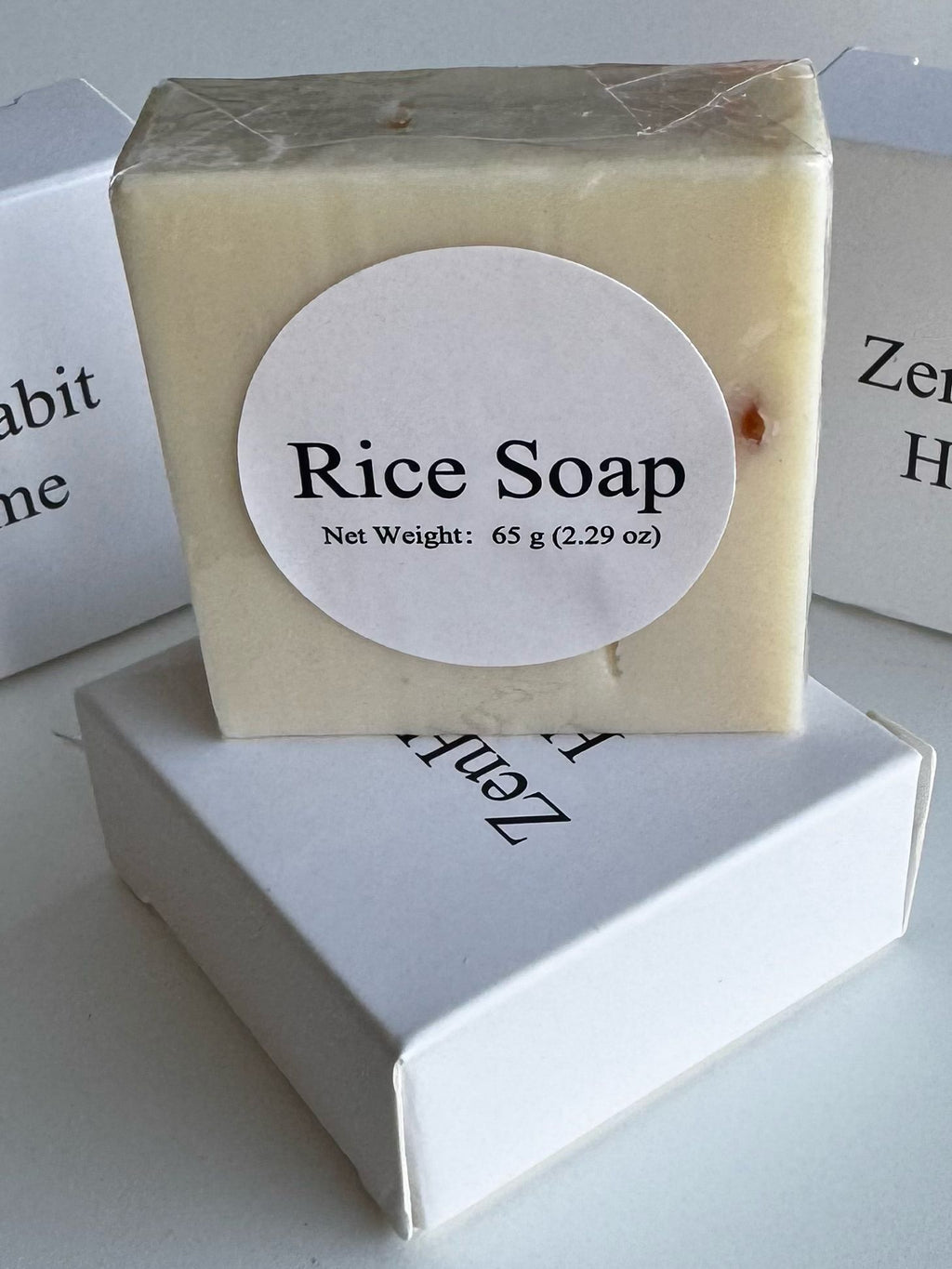 Natural Rice Soap - Gentle Cleansing Bar for daily care / 65g